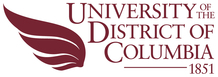 Logo. Red lettering: University of the District of Columbia 1851