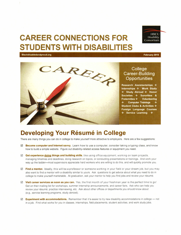 Career Connections for Students with Disabilities