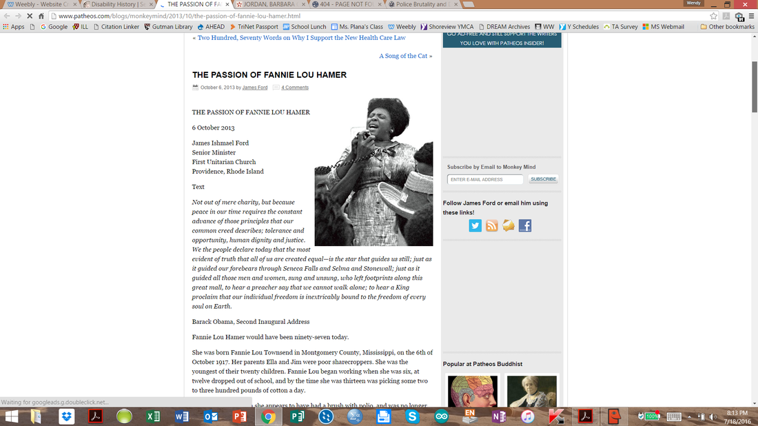 Screenshot of website for 14 Black Women